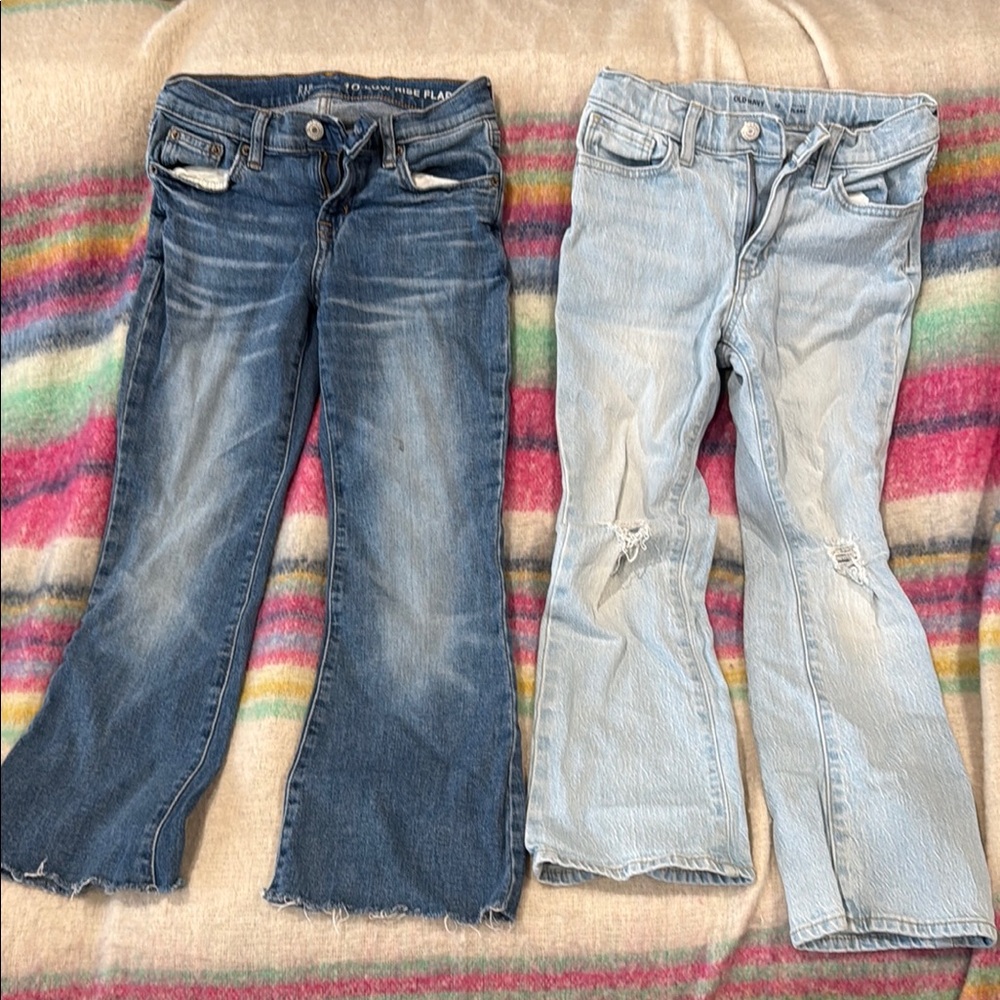 GAP and Old Nacy Flare Wide Leg Jeans
